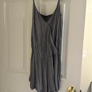 American eagle navy and white romper